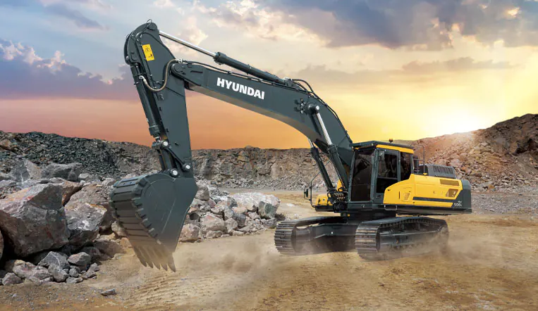 Máy xúc bánh xích Hyundai - Chất lượng hàng đầu tại Việt Nam