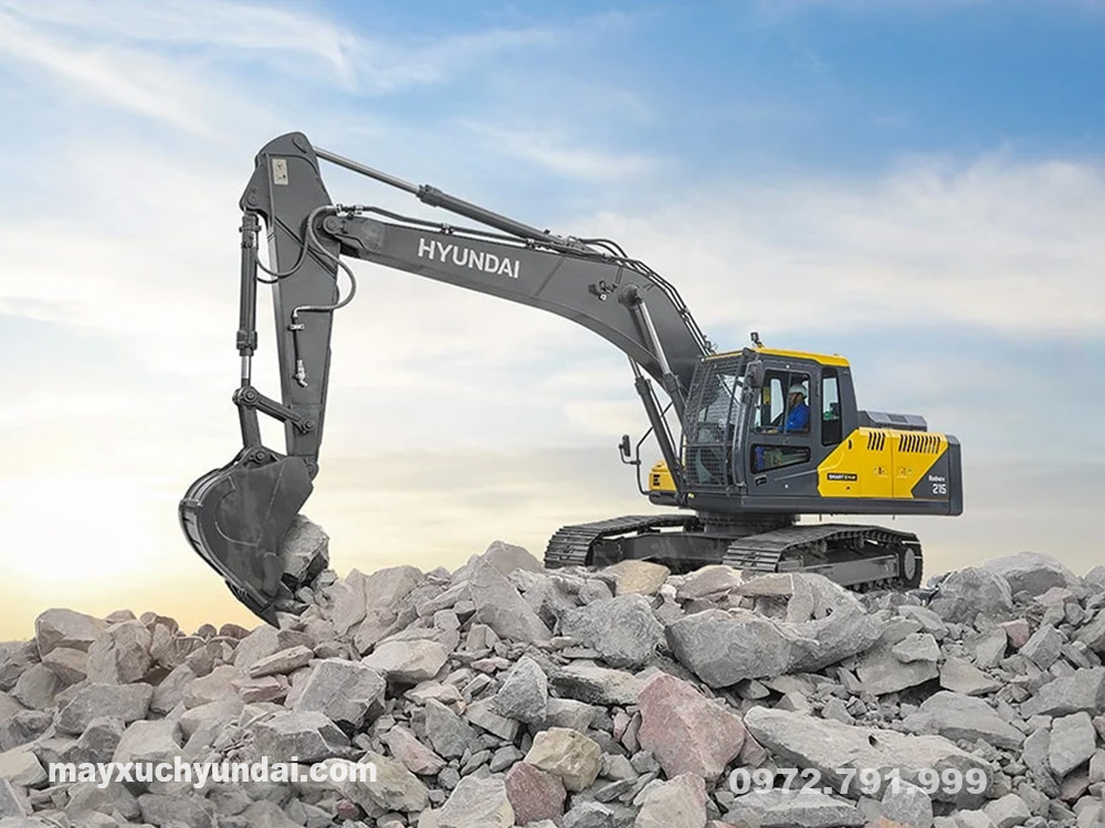 Máy xúc Hyundai R215 SMART: Thông số, ưu điểm và giá bán