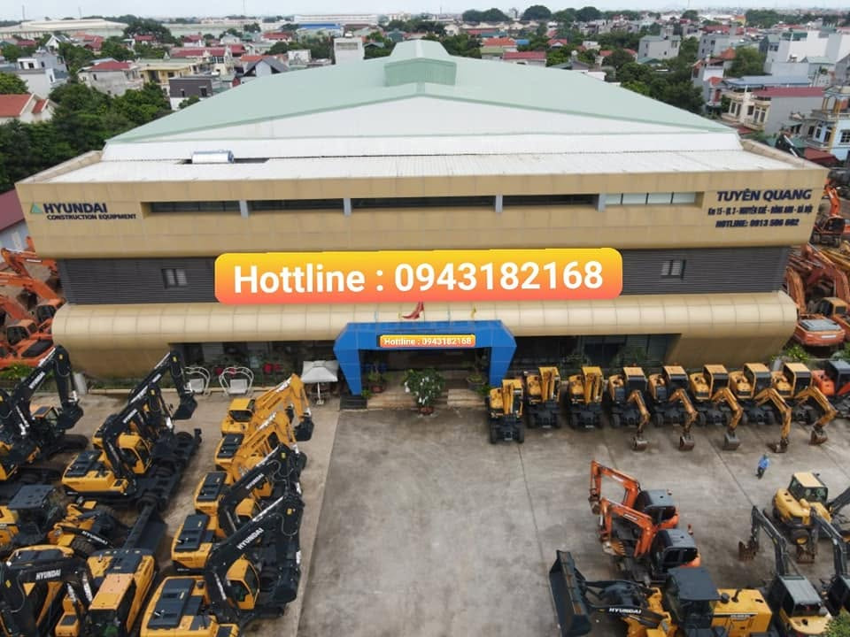 Địa chỉ mua máy xúc Hyundai bánh xích, bánh lốp và máy xúc lật chính hãng