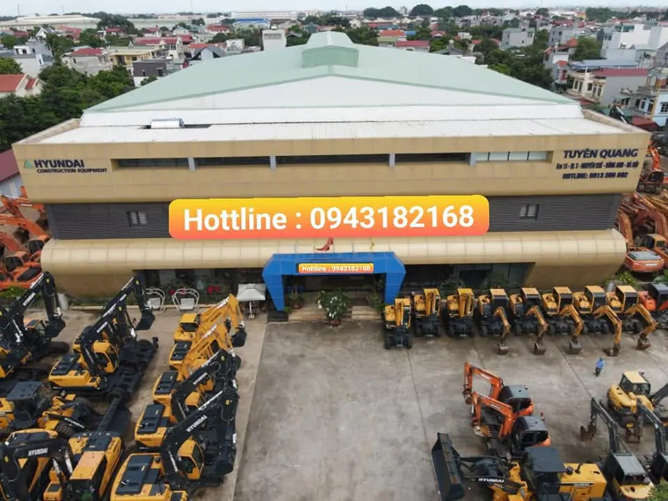 Địa chỉ mua máy xúc Hyundai bánh xích, bánh lốp và máy xúc lật chính hãng