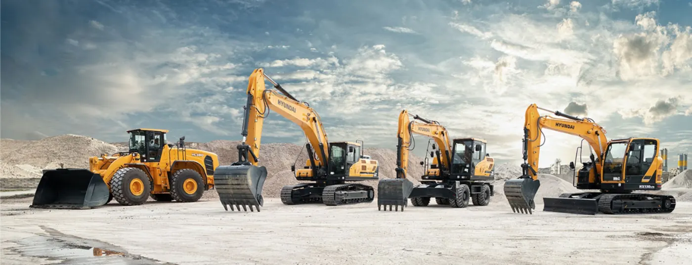 Máy xúc liên hợp Hyundai
